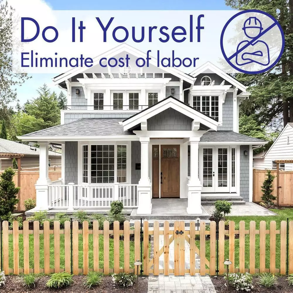 Vigoro 37.1 in. H x 45.35 in. W Cedar Garden Fence Panel 14 Vigoro 37.1 in. H x 45.35 in. W Cedar Garden Fence Panel - Image 12