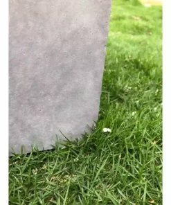 KANTE Set of 3 Lightweight Modern Square Outdoor Planters, 16 in., 12 in. and 10 in. Tall, Natural Concrete -Outdoor Plant Life natural concrete kante plant pots rf0001abcc80021 fa 1000