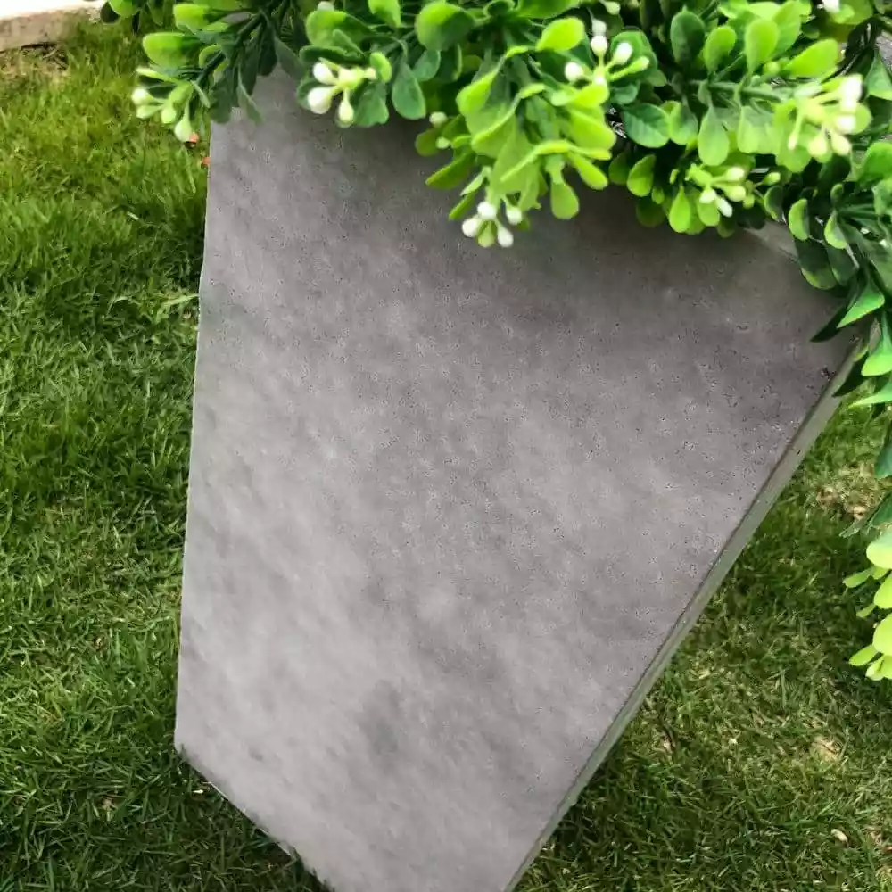 KANTE 24 in. Tall Natural Concrete Lightweight Modern Square Outdoor Planter 6 KANTE 24 in. Tall Natural Concrete Lightweight Modern Square Outdoor Planter - Image 4