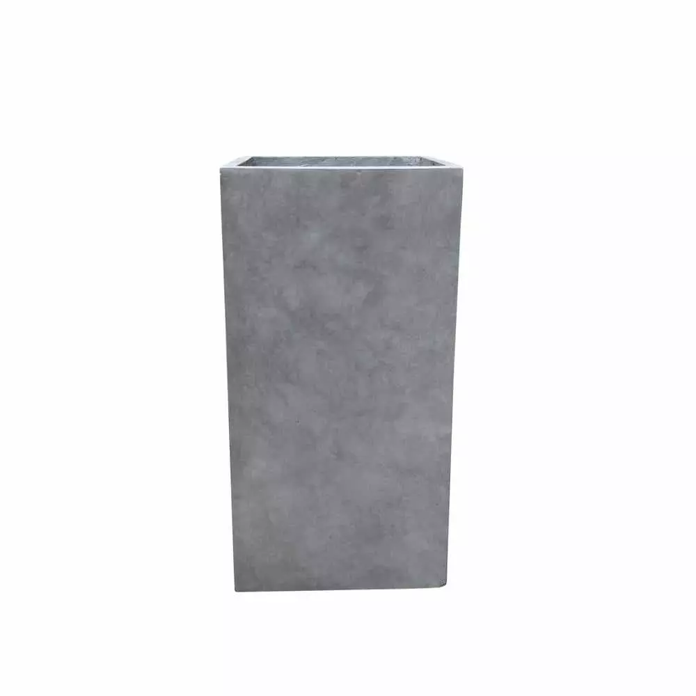 KANTE 24 in. Tall Natural Concrete Lightweight Modern Square Outdoor Planter 3 KANTE 24 in. Tall Natural Concrete Lightweight Modern Square Outdoor Planter