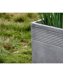 KANTE Small 15 in. Tall Natural Lightweight Concrete Modern Square Outdoor Planter -Outdoor Plant Life natural concrete kante plant pots rf0128b c80021 4f 1000