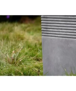 KANTE Small 15 in. Tall Natural Lightweight Concrete Modern Square Outdoor Planter -Outdoor Plant Life natural concrete kante plant pots rf0128b c80021 76 1000