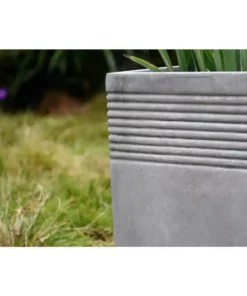 KANTE Small 15 in. Tall Natural Lightweight Concrete Modern Square Outdoor Planter -Outdoor Plant Life natural concrete kante plant pots rf0128b c80021 fa 1000