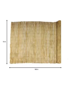 Vigoro 6 ft. H x 16 ft. W Natural Reed Garden Fencing Roll -Outdoor Plant Life natural vigoro garden fencing 0406164 40 1000