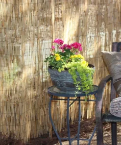 Vigoro 6 ft. H x 16 ft. W Natural Reed Garden Fencing Roll -Outdoor Plant Life natural vigoro garden fencing 0406164 fa 1000