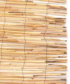 Vigoro 4 ft. H x 8 ft. W Natural Peeled and Polished Reed Fencing -Outdoor Plant Life natural vigoro garden fencing 4477301 76 1000