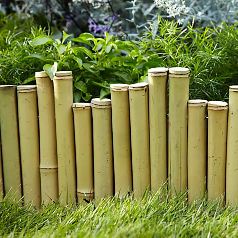 Vigoro Natural Pipe Organ 8 in. Bamboo Garden Fence 6 Vigoro Natural Pipe Organ 8 in. Bamboo Garden Fence - Image 4