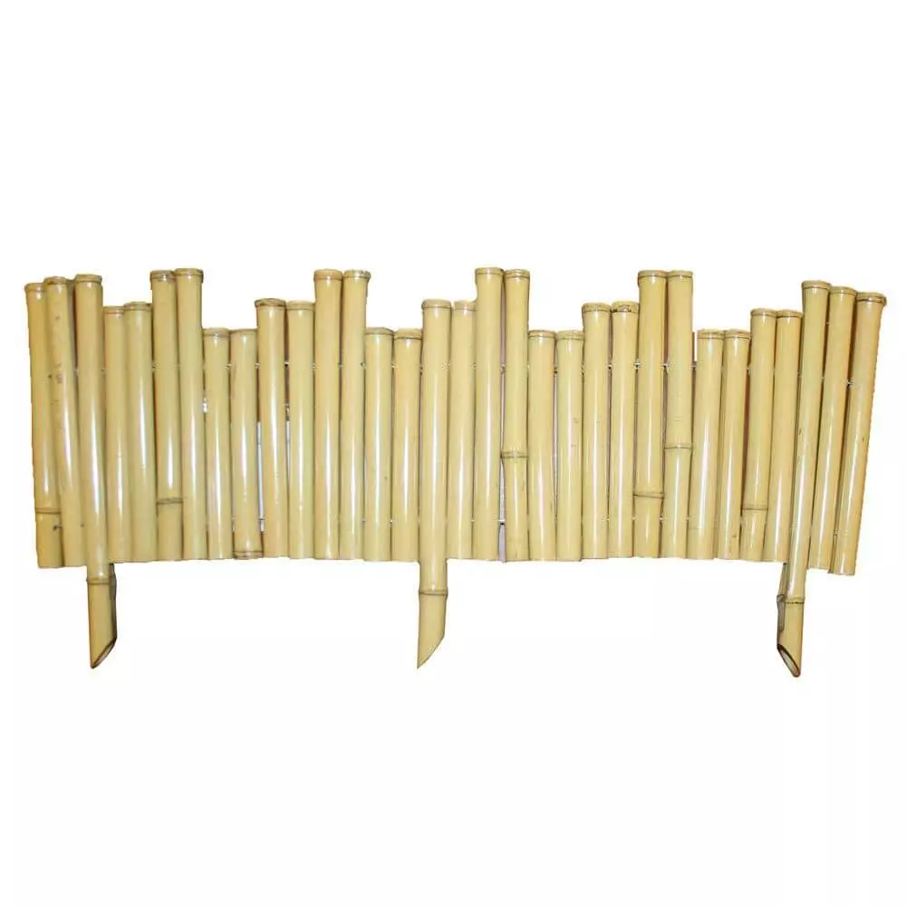 Vigoro Natural Pipe Organ 8 in. Bamboo Garden Fence 3 Vigoro Natural Pipe Organ 8 in. Bamboo Garden Fence