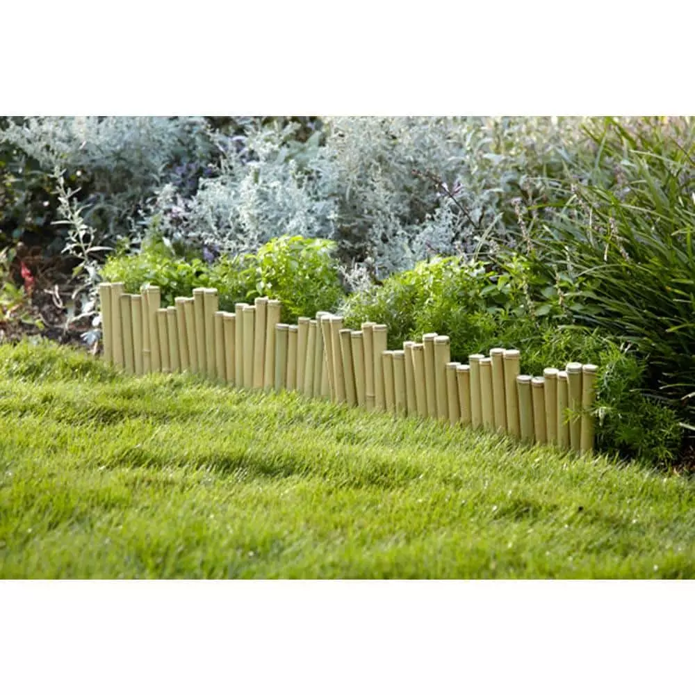 Vigoro Natural Pipe Organ 8 in. Bamboo Garden Fence 4 Vigoro Natural Pipe Organ 8 in. Bamboo Garden Fence - Image 2
