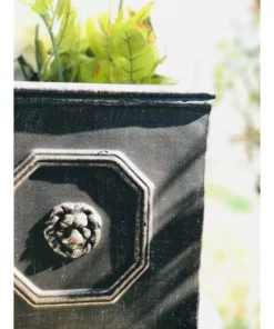 KANTE 12.6 in. Tall Oil Rubbed Bronze Lightweight Concrete Classic Square English Style Lion Head Planter 8 KANTE 12.6 in. Tall Oil Rubbed Bronze Lightweight Concrete Classic Square English Style Lion Head Planter -Outdoor Plant Life oil rubbed bronze kante plant pots rf0172b c80201 4f 1000