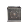 KANTE 12.6 in. Tall Oil Rubbed Bronze Lightweight Concrete Classic Square English Style Lion Head Planter