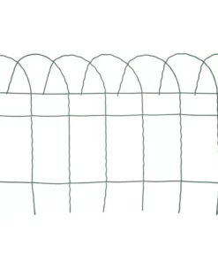 Vigoro 14 in. x 20 ft. Rolled Metal Garden Fence, Green 7 Vigoro 14 in. x 20 ft. Rolled Metal Garden Fence, Green -Outdoor Plant Life powder coated green vigoro garden fencing 89311hd 4f 1000