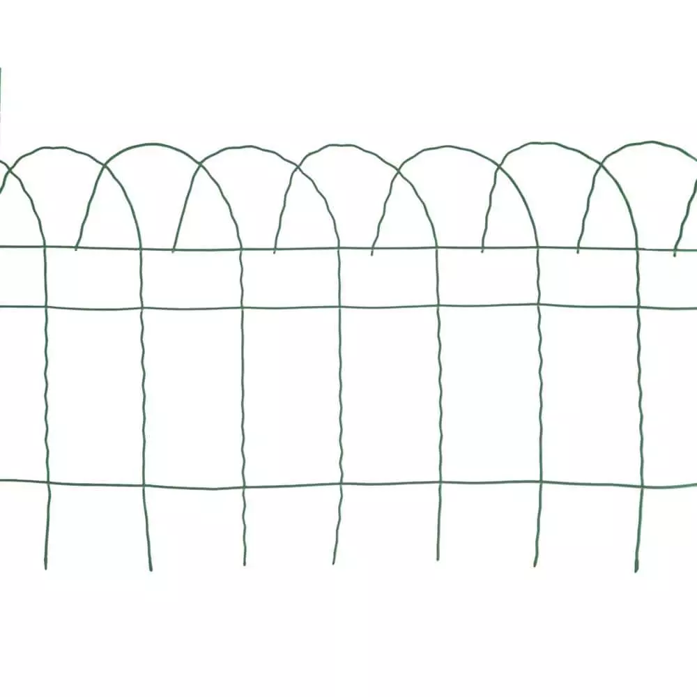 Vigoro 14 in. x 20 ft. Rolled Metal Garden Fence, Green 5 Vigoro 14 in. x 20 ft. Rolled Metal Garden Fence, Green - Image 3