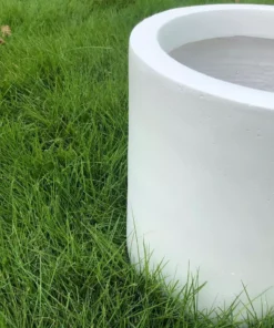 KANTE 9.8 in. W Round Pure White Concrete/Fiberglass Indoor Outdoor Modern Seamless Planter 10 KANTE 9.8 in. W Round Pure White Concrete/Fiberglass Indoor Outdoor Modern Seamless Planter -Outdoor Plant Life pure white kante plant pots osc0119a c80011 1f 1000