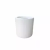 KANTE 9.8 in. W Round Pure White Concrete/Fiberglass Indoor Outdoor Modern Seamless Planter -Outdoor Plant Life pure white kante plant pots osc0119a c80011 64 1000