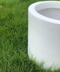 KANTE 15.8 in. W Round Pure White Concrete/Fiberglass Indoor Outdoor Modern Seamless Planter 9 KANTE 15.8 in. W Round Pure White Concrete/Fiberglass Indoor Outdoor Modern Seamless Planter -Outdoor Plant Life pure white kante plant pots osc0119c c80011 1f 1000