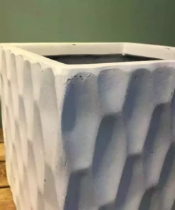 KANTE 16 in. W Square Pure White Concrete/Fiberglass Indoor Outdoor Elegant Retro Planter -Outdoor Plant Life pure white kante plant pots osf0201c c80011 44 1000