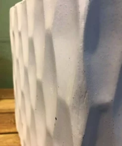 KANTE 16 in. W Square Pure White Concrete/Fiberglass Indoor Outdoor Elegant Retro Planter -Outdoor Plant Life pure white kante plant pots osf0201c c80011 4f 1000