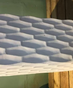 KANTE 27.6 in. H Square Pure White Concrete/Fiberglass Indoor Outdoor Elegant Retro Tall Planter -Outdoor Plant Life pure white kante plant pots osf0202c c80011 44 1000