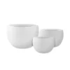 KANTE 20 in., 16 in. and 12 in. W Pure White Concrete Round Elegant Planters (Set of 3), Outdoor Indoor Modern Planter Pots 1 KANTE 20 in., 16 in. and 12 in. W Pure White Concrete Round Elegant Planters (Set of 3), Outdoor Indoor Modern Planter Pots -Outdoor Plant Life pure white kante plant pots rc0049abc c80011 64 1000