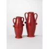 SULLIVANS Red Ceramic Handled Urn (Set of 2)