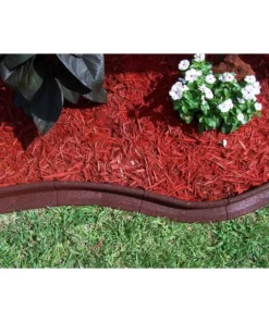 Vigoro EcoBorder 4 ft. Red Rubber Edging (48-Count/Pallet) 21 Vigoro EcoBorder 4 ft. Red Rubber Edging (48-Count/Pallet) -Outdoor Plant Life red vigoro rubber edging ecobrd rd 48 44 1000