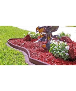 Vigoro EcoBorder 4 ft. Red Rubber Landscape Edging (6-Pack) 22 Vigoro EcoBorder 4 ft. Red Rubber Landscape Edging (6-Pack) -Outdoor Plant Life red vigoro rubber edging ecobrd red 6pk 44 1000