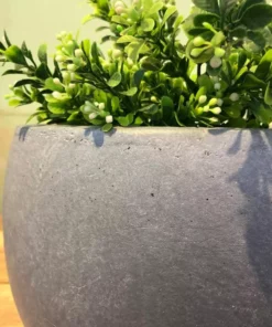 KANTE 12 in. W Round Slate Gray Concrete/Fiberglass Indoor Outdoor Modern Seamless Bowl Planter 11 KANTE 12 in. W Round Slate Gray Concrete/Fiberglass Indoor Outdoor Modern Seamless Bowl Planter -Outdoor Plant Life slate gray kante plant pots osc0049a c60611 4f 1000