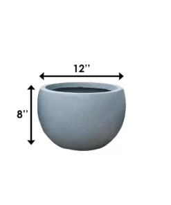 KANTE 12 in. W Round Slate Gray Concrete/Fiberglass Indoor Outdoor Modern Seamless Bowl Planter 15 KANTE 12 in. W Round Slate Gray Concrete/Fiberglass Indoor Outdoor Modern Seamless Bowl Planter -Outdoor Plant Life slate gray kante plant pots osc0049a c60611 d4 1000