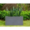 KANTE 31.5 in. L Rectangular Slate Gray Concrete/Fiberglass Indoor Outdoor Modern Elegant Planter 1 KANTE 31.5 in. L Rectangular Slate Gray Concrete/Fiberglass Indoor Outdoor Modern Elegant Planter -Outdoor Plant Life slate gray kante plant pots osf0131b c60611 64 1000