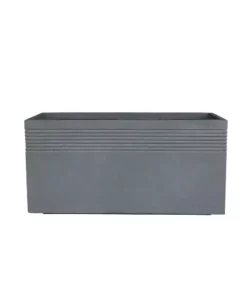KANTE 31.5 in. L Rectangular Slate Gray Concrete/Fiberglass Indoor Outdoor Modern Elegant Planter -Outdoor Plant Life slate gray kante plant pots osf0131b c60611 c3 1000