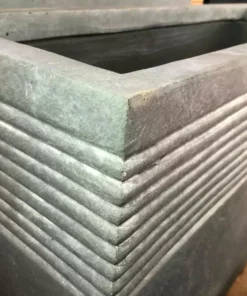 KANTE 31.5 in. L Rectangular Slate Gray Concrete/Fiberglass Indoor Outdoor Modern Elegant Planter -Outdoor Plant Life slate gray kante plant pots osf0131b c60611 fa 1000