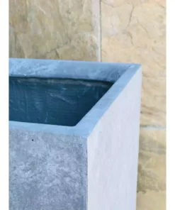 KANTE Small 13 in. Tall Slate Gray Lightweight Concrete Square Outdoor Planter 11 KANTE Small 13 in. Tall Slate Gray Lightweight Concrete Square Outdoor Planter -Outdoor Plant Life slate gray kante plant pots rf0007a c60611 1f 1000