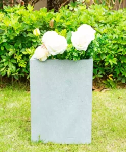 KANTE Small 13 in. Tall Slate Gray Lightweight Concrete Square Outdoor Planter 9 KANTE Small 13 in. Tall Slate Gray Lightweight Concrete Square Outdoor Planter -Outdoor Plant Life slate gray kante plant pots rf0007a c60611 c3 1000