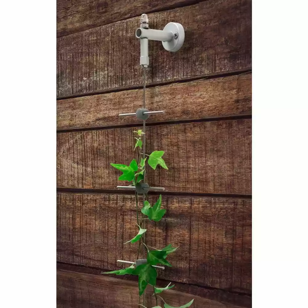 Vigoro 8 ft. Stainless Steel Wire Rope Plant Trellis 6 Vigoro 8 ft. Stainless Steel Wire Rope Plant Trellis - Image 4