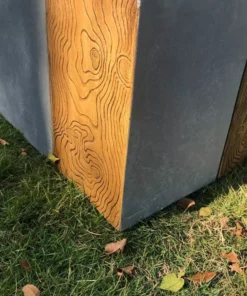 KANTE 31 in. and 23 in. Long Timber Ridge Lightweight Concrete Modern Rectangle Outdoor Planter Set -Outdoor Plant Life timber ridge kante plant pots rf0219ab c80811 1f 1000