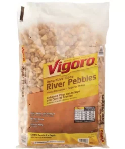 Vigoro 0.5 cu. ft. Bagged River Pebble Landscape Rock -Outdoor Plant Life vigoro bagged landscape rocks 54250v 1d 1000