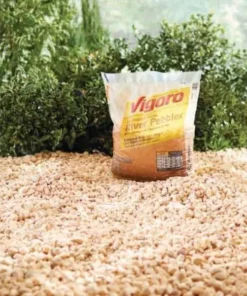 Vigoro 0.5 cu. ft. Bagged River Pebble Landscape Rock -Outdoor Plant Life vigoro bagged landscape rocks 54250v 66 1000