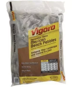 Vigoro 0.4 cu. ft. Bagged Mexican Beach Pebble Landscape Rock 10 Vigoro 0.4 cu. ft. Bagged Mexican Beach Pebble Landscape Rock -Outdoor Plant Life vigoro bagged landscape rocks hdmbp3 30 1d 1000