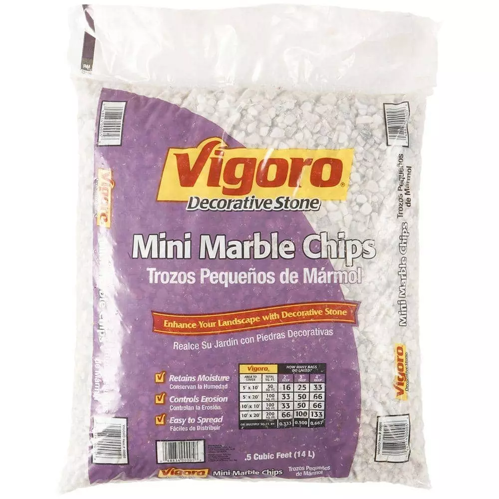 Vigoro 0.5 cu. ft. Mini Marble Chip Landscape Rock 32 Bags/ 16 cu. ft./Pallet 5 Vigoro 0.5 cu. ft. Mini Marble Chip Landscape Rock 32 Bags/ 16 cu. ft./Pallet - Image 3