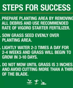 Vigoro 20 lbs. Contractor's Grass Seed Northern Mix with Water Saver Seed Coating -Outdoor Plant Life vigoro grass seed 25691 77 1000