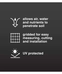 Vigoro 6 ft. x 100 ft. 2 oz. Black Flatbond (Non-Woven) Weed Barrier -Outdoor Plant Life vigoro landscape fabric 46617 c3 1000