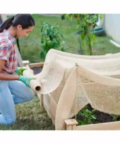 Vigoro 3 ft. x 24 ft. 100% Natural Burlap Landscape Fabric (2-Pack) -Outdoor Plant Life vigoro landscape fabric nmvb0324 2pk 77 1000