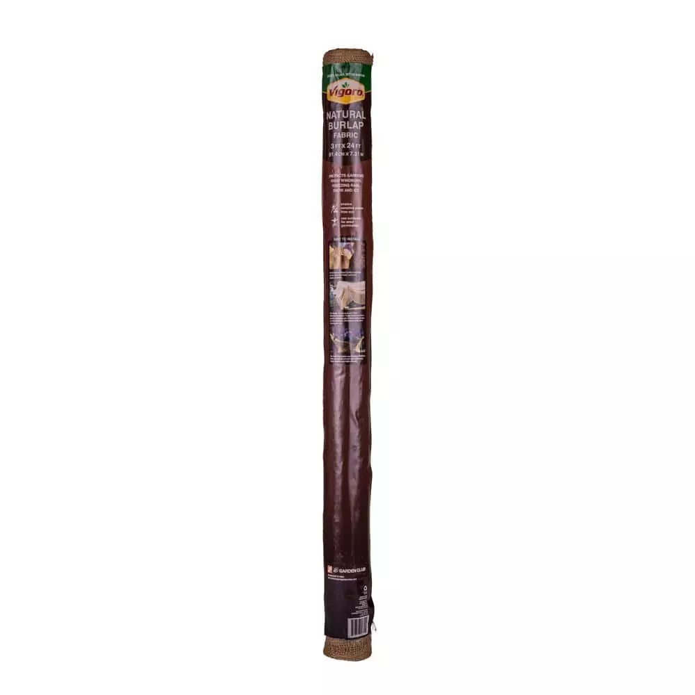 Vigoro 3 ft. x 24 ft. 100% Natural Burlap Landscape Fabric 3 Vigoro 3 ft. x 24 ft. 100% Natural Burlap Landscape Fabric