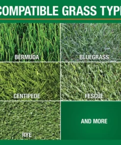 Vigoro Super Green 16 lbs. 6,220 sq. ft. Lawn Fertilizer with 5% Iron for Green Grass -Outdoor Plant Life vigoro lawn fertilizers 62201 4f 1000