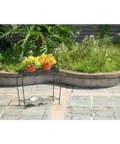 Vigoro Knock Down Rectangular Plant Stand -Outdoor Plant Life vigoro plant stands 710055030 4f 1000
