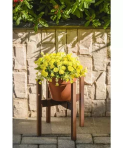 Vigoro Wood Open Frame Plant Stand -Outdoor Plant Life vigoro plant stands 710129910 4f 1000