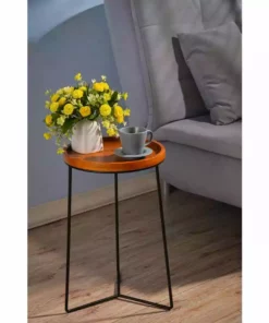 Vigoro 19 in. Triangle Base Wood Top Plant Stand -Outdoor Plant Life vigoro plant stands 710174810 4f 1000