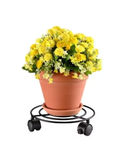 Vigoro 10 in. OPP Metal Wire Plant Caddy -Outdoor Plant Life vigoro planter caddies 710266500 44 1000