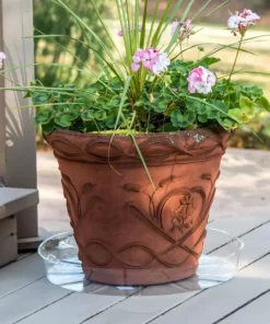 Vigoro 17 in. Plastic Plant Saucer -Outdoor Plant Life vigoro planter saucers vs17vg c3 1000